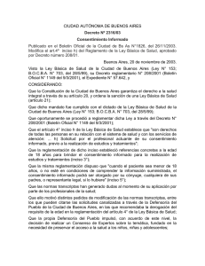 CIUDAD AUTÓNOMA DE BUENOS AIRES Decreto Nº 2316/03