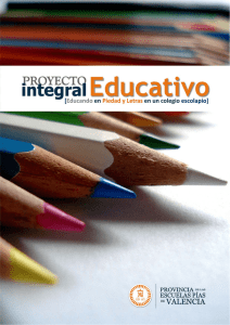 Proyecto Educativo Integral - Real Colegio de las Escuelas Pias de