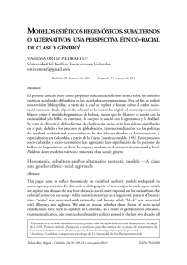 ModelosestéticoshegeMónicos , subalternos o alternativos : una