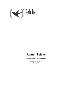 Router Teldat Configuración y Monitorización