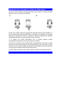 Regulación de la velocidad en cilindro de doble - E