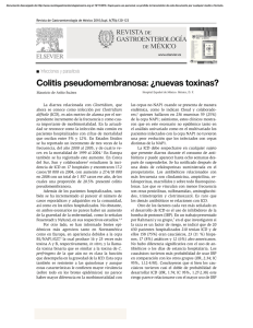 Colitis pseudomembranosa: ¿nuevas toxinas?