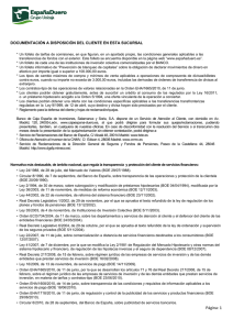 normativa de transparencia y protección del cliente