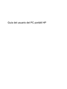 Guía del usuario del PC portátil HP