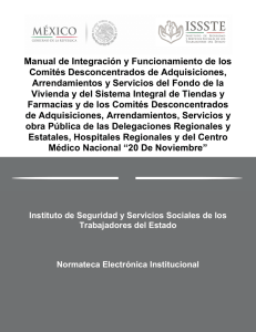 Manual de Integración y Funcionamiento de los Comités
