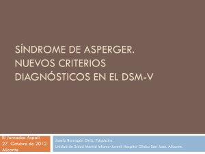 sindrome de asperger. nuevos criterios diagnósticos en el dsm-v