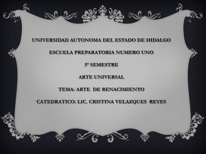 Arte del Renacimiento - Universidad Autónoma del Estado de Hidalgo