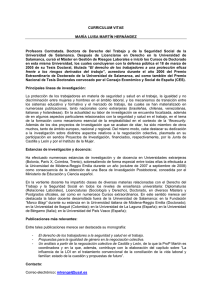 Currículum Vitae María Luisa Martín Hernández