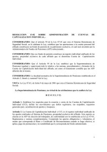 RESOLUCION 13-02 SOBRE ADMINISTRACIÓN DE CUENTAS DE
