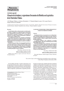 Glosario de términos y expresiones frecuentes de Bioética en la