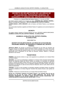 DECRETO DE DELIMITACI&Oacute;N DE LAS &Aacute;REAS DE