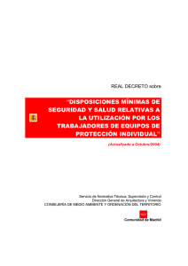 disposiciones mínimas de seguridad y salud relativas a la utilización