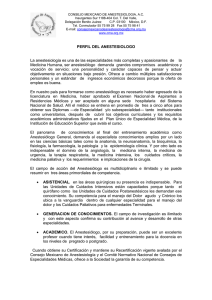 Perfil del Anestesiólogo - Consejo Mexicano de Anestesiología (CMA)