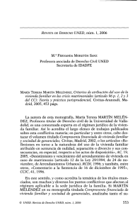 Crítica de Libros. Criterios de Atribución del Uso de la Vivienda