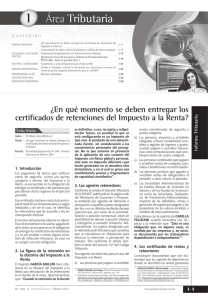 ¿En qué momento se deben entregar los certificados de retenciones