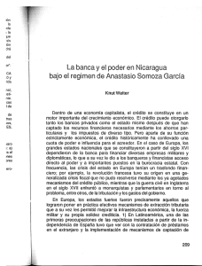 La banca y el poder en Nicaragua bajo el régimen de Anastacio