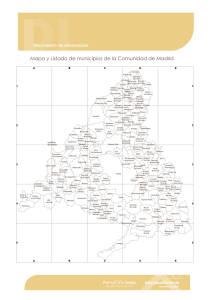 DIE Mapa y Listado de Municipios Comunidad de Madrid