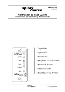Controlador de nivel LC2500