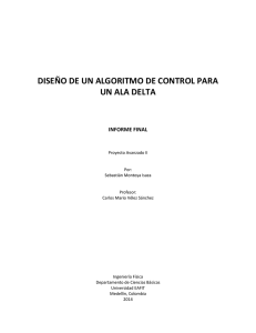 DISEÑO DE UN ALGORITMO DE CONTROL PARA UN ALA DELTA