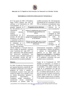 reformas constitucionales en venezuela