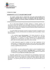 consulta 3-2009 - Gobierno de Cantabria