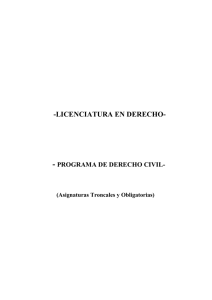 Derecho Civil I