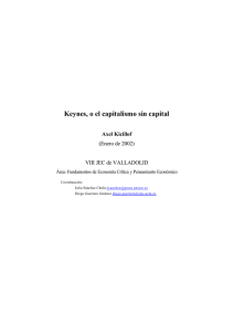 Keynes, o el capitalismo sin capital