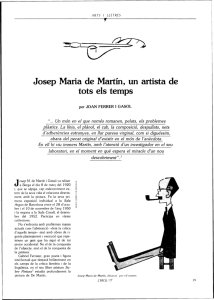 Josep Maria de Martín, un artista de tots els temps