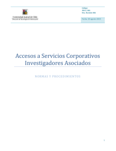 Accesos a Servicios Corporativos Investigadores Asociados