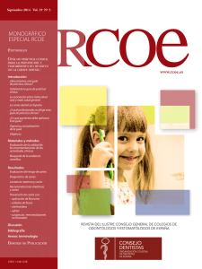 Revista RCOE Septiembre 2014 Vol. 19 Nº 3