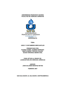 usos y costumbres mercantiles presentado por