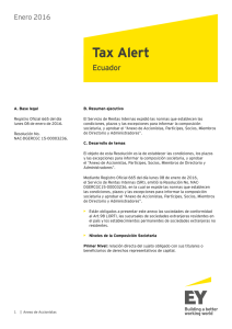 EY Tax Alert - Anexo de Accionistas Partícipes, Socios, Miembros de