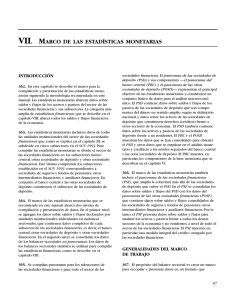 Manual de Estadísticas Monetarias y Financieras 2001