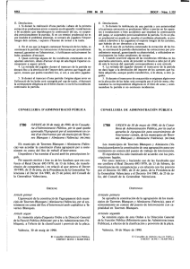 CONSELLERIA D` ADMINISTRACIÓ PÚBLICA 1780 CONSELLERIA