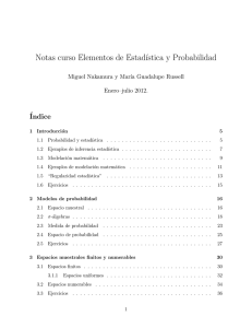 Notas curso Elementos de Estad! stica y Probabilidad