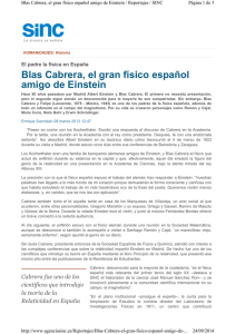 Blas Cabrera, el gran físico español amigo de Einstein