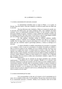 La opinión y la ciencia - Página Web Personal de Modesto Berciano