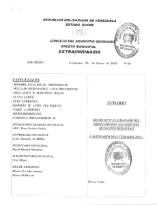 Page 1 Page 2 REPÚBLICA BOLIVARIANA DE VENEZUELA