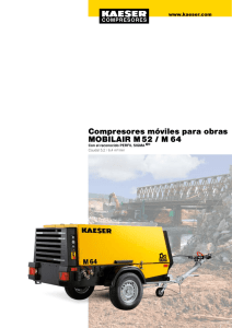 Compresores móviles para obras MOBILAIR M 52 / M 64