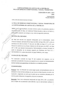 CORTE SUPREMA DE JUSTiCiA DE LA REPÚBL3CA SALA DE