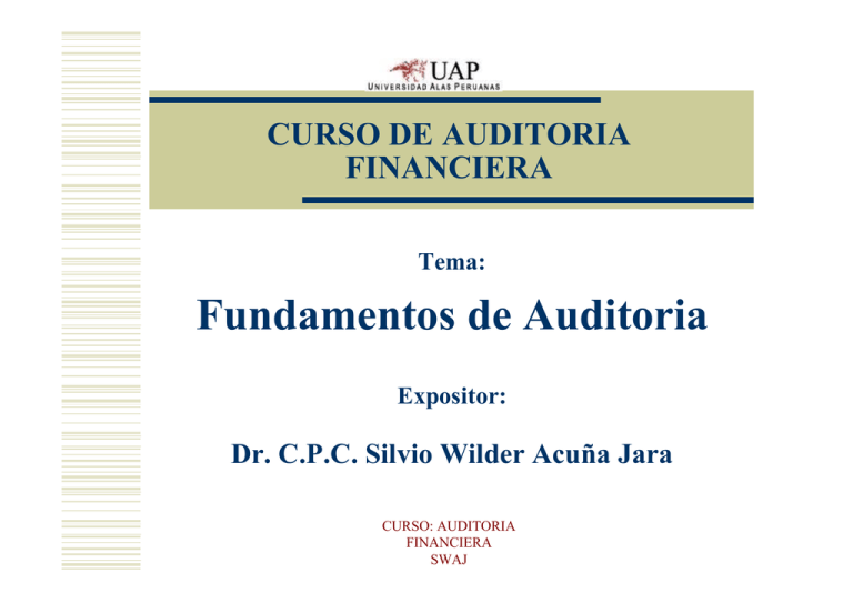 Fundamentos Teoricos De Auditoria Financiera Pdf studylib.es