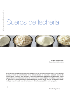 Sueros de lechería - Alimentos Argentinos