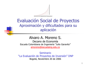 EVALUACIÓN SOCIAL DE PROYECTOS