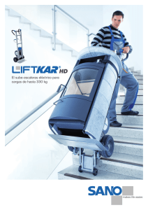 El sube-escaleras eléctrico para cargas de hasta 330 kg