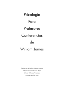 Psicología Para Profesores Conferencias de William James