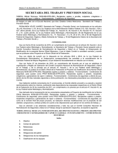 NOM-020-STPS-2011 - Secretaría del Trabajo y Previsión Social