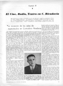 El Cine, Radio, Teatro en C. Rivadavia