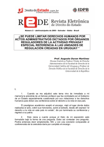 &iquest;se puede limitar derechos humanos por actos administrativos