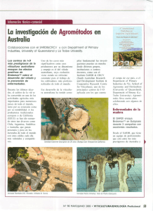 La investigación de Agrométodos en Australia.