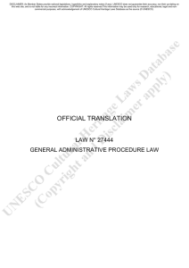 ley n° 27444 ley del procedimiento administrativo general